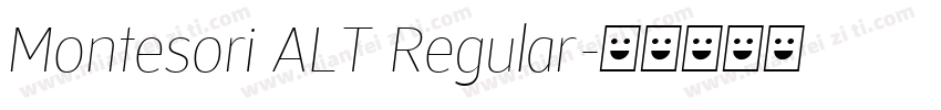 Montesori ALT Regular字体转换